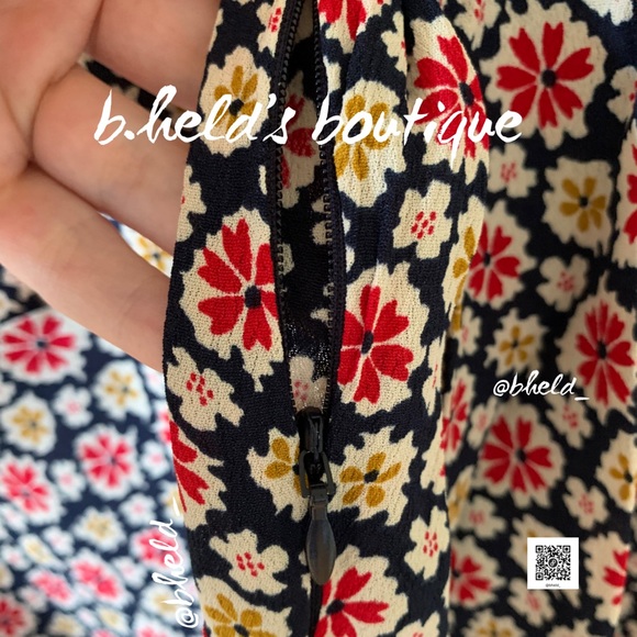 Dôen Eliot Dress in Navy Bellflower Blossom Size XS Brand New NWT - Picture 14 of 17